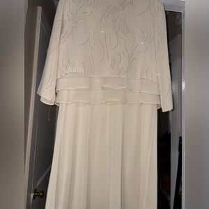 Champagne Sparkle Chiffon Dress